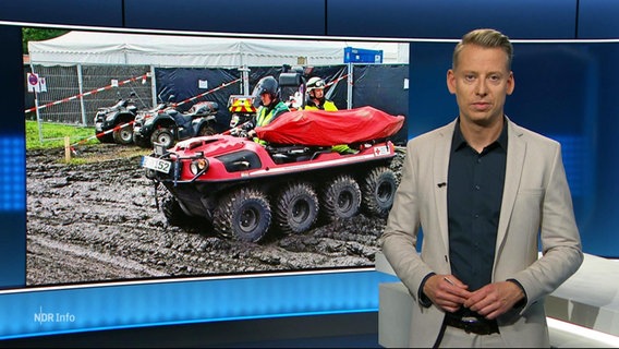 André Schünke moderiert NDR Info. © Screenshot 
