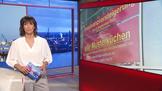 Theresa Pöhls moderiert das Hamburg Journal 18:00. © Screenshot 