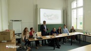 Studierende der Europa-Universität Flensburg während einer Besprechung. © Screenshot 