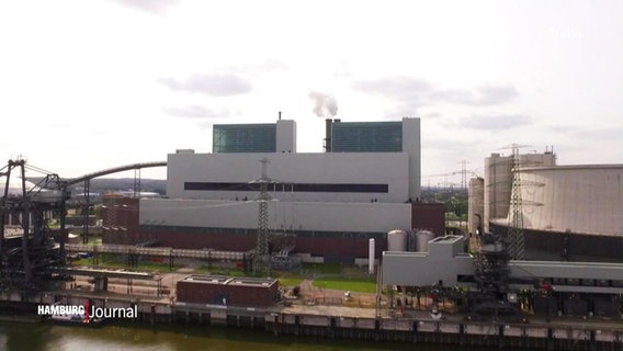Das Gelände des Kraftwerks Moorburg. © Screenshot 