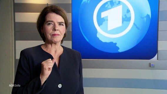 Tagesschau-Sprecherin Susanne Daubner im Interview. © Screenshot 