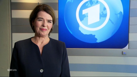 Die Tagesschau-Sprecherin Susanne Daubner. © Screenshot 
