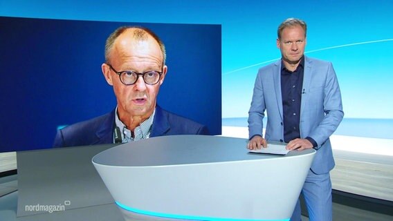 Moderator Thilo Tautz im Studio © Screenshot 