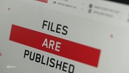 Eine digitale Anzeige, die sagt: Files Are Published. © Screenshot 