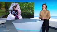 Frauke Rauner moderiert Nordmagazin - Land und Leute. © Screenshot 