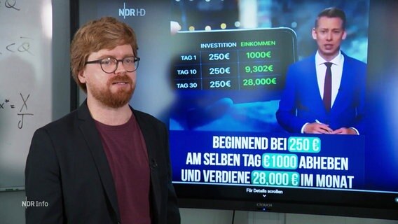 Journalismus Forscher der Uni Hamburg erklärt woran man ein Deepfake erkennt. © Screenshot 
