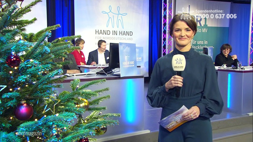 Finale der Benefizaktion "Hand in Hand für Norddeutschland" NDR.de