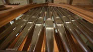 Die neue Orgel in Liebens Kirche. © Screenshot 