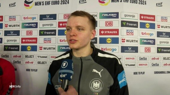 Handball Nationalspieler Justus Fischer © Screenshot 