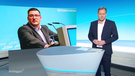 Thilo Tautz moderiert das Nordmagazin um 18:00 Uhr. © Screenshot 