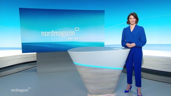 Frauke Rauner moderiert das Nordmagazin. © Screenshot 