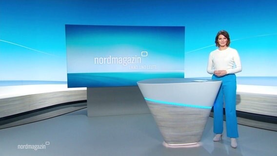 Frauke Rauner moderiert das Nordmagazin. © Screenshot 