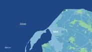 Landkarte von Rerik und der Ostsee © Screenshot 