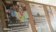 Wahlplakate der CDU zur Europawahl. © Screenshot 