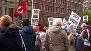 Demonstranten gegen Rechts in Kiel. © Screenshot 