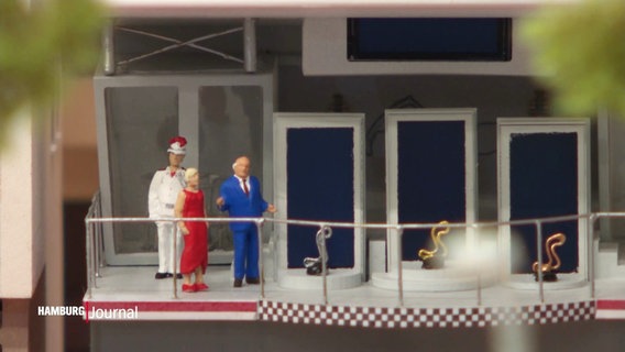 Das Fürstenpaar aus Monaco als Miniaturfiguren im Miniaturwunderland. © Screenshot 
