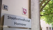 "Staatsanwaltschaft Hannover" steht auf einem Schild geschrieben. © Screenshot 