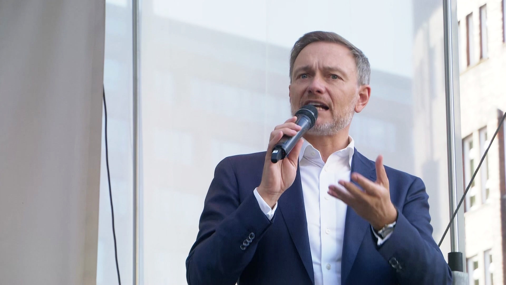 Wahlkampfveranstaltung der FDP auf dem Hamburger Gänsemarkt