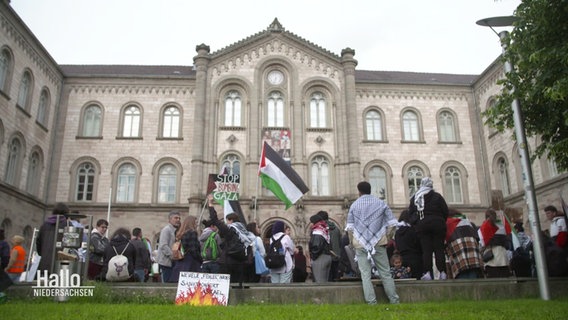 Eine pro-palästinensische Demo. © Screenshot 