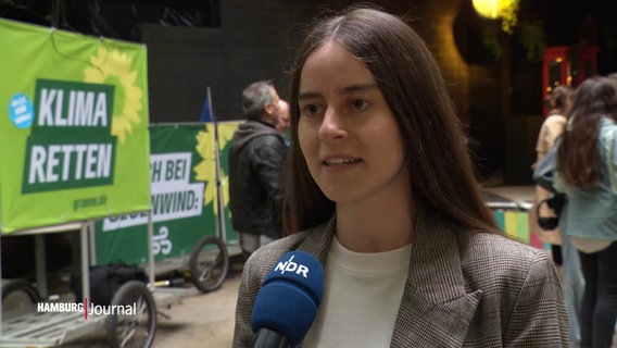 Die Grünen-Kandidatin Rosa Domm. © Screenshot 