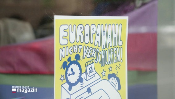 Ein Europawahl-Plakat, ein Aufruf an junge Leute, wählen zu gehen. © Screenshot 