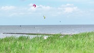 Kitesurfer vor Cuxhaven © Screenshot 