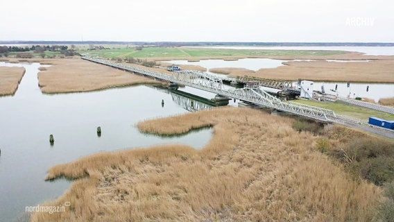 Luftbild der Meiningenbrücke. © Screenshot 