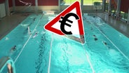 Das Schwimmbecken eines Schwimmbads in Penzberg. (extra 3 vom 13.06.2024 im Ersten) © NDR 