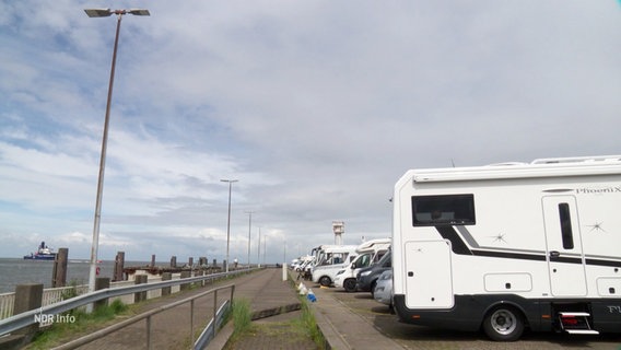 Ein Stellplatz für Wohnmobile in Cuxhaven © Screenshot 