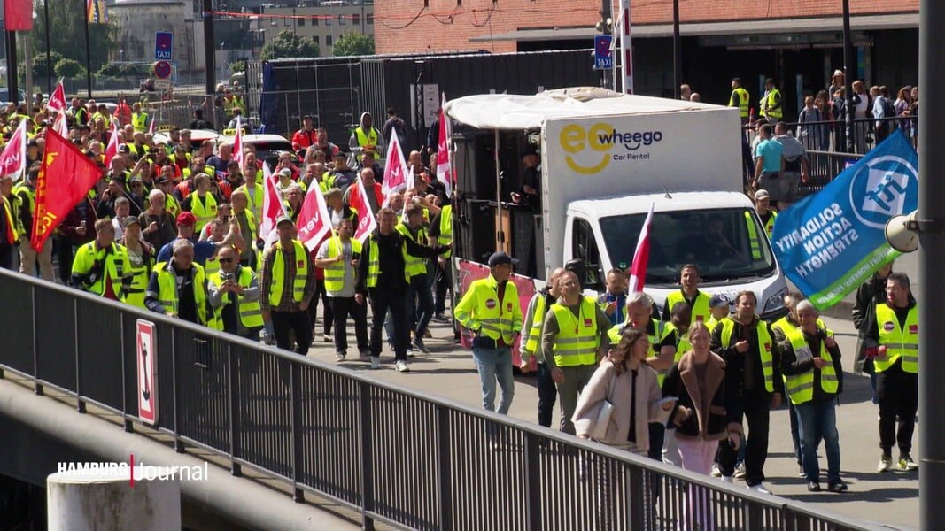 Warnstreik Und Demo: Hafenbeschäftigte Fordern Mehr Geld | NDR.de ...