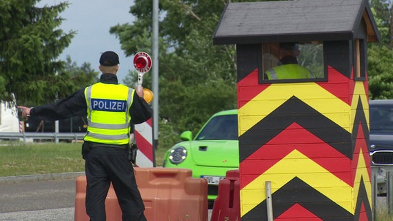 Grenzkontrolle Bundespolizei Pomellen © Screenshot 