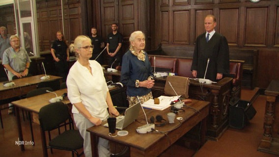 Ursula Haverbeck vor Gericht. © Screenshot 