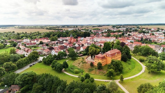 Stadt Stavenhagen (Luftbild) © Screenshot 