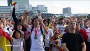 Auch beim morgigen Spiel des DFB-Teams gegen Spanien werden wieder zehntausende Menschen in der Fan-Zone auf dem Heiligengeistfeld erwartet. © Screenshot 