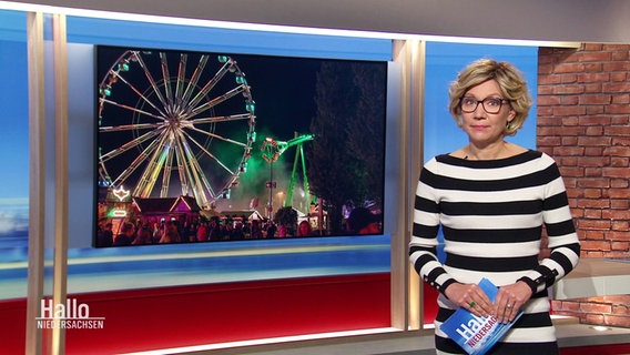 Christina von Saß moderiert Hallo Niedersachsen um 19:30 Uhr. © Screenshot 