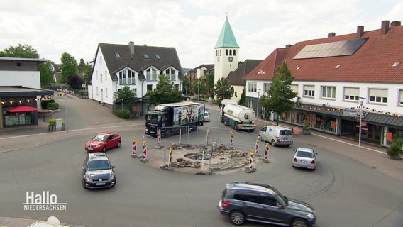 Ein Kreisverkehr in Bohmte. © Screenshot 