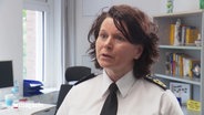 Die neue Chefin der Landespolizei Maren Freyher . © Screenshot 