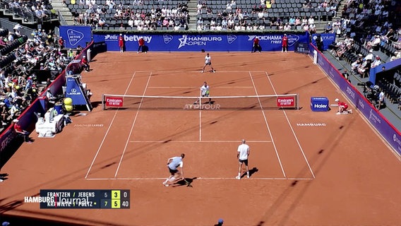 Spielszene vom Tennisturnier am Rothenbaum. © Screenshot 