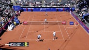 Spielszene vom Tennisturnier am Rothenbaum. © Screenshot 