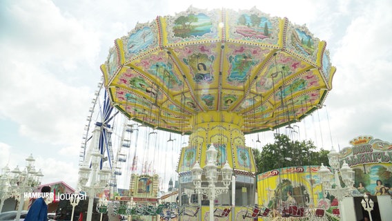 Unter anderem ein großes Kettenkarusell findet sich auf dem Hamburger Sommerdom. © Screenshot 