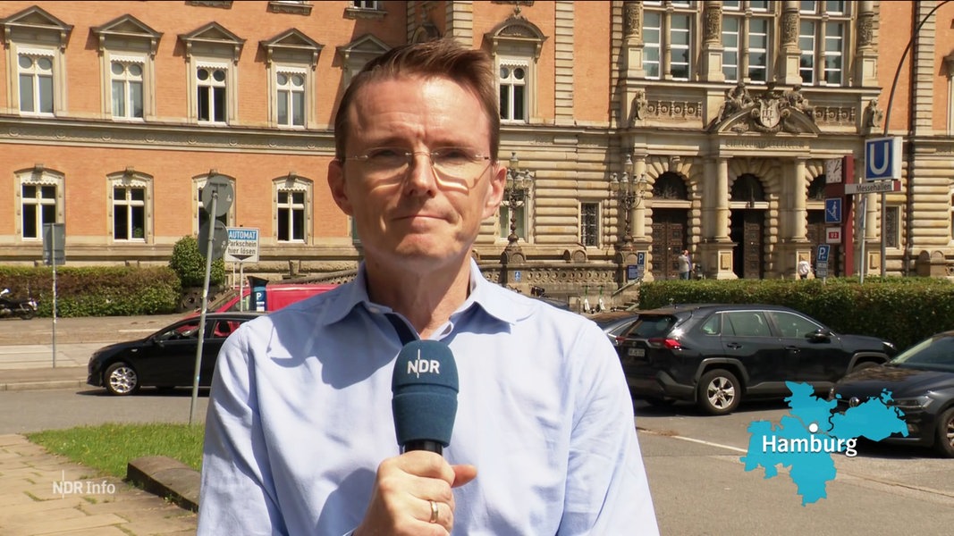 NDR-Reporter Heiko Sander berichtet live aus Hamburg.