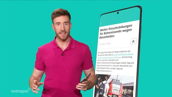 Die NDR MV App ist auf einem Smartphone geöffnet. © Screenshot 