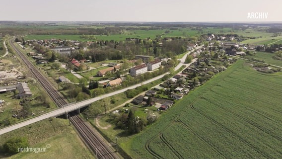 Luftaufnahme des Ortes Grabowhöfe © Screenshot 