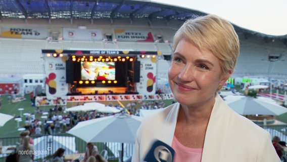 Manuela Schwesig bei den Olympischen Spielen. © Screenshot 