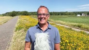 Stefan Kreibohm moderiert das Wetter von der Insel Hiddensee. © Screenshot 