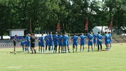 Die Mannschaft von Hansa Rostock auf dem Platz. © Screenshot 