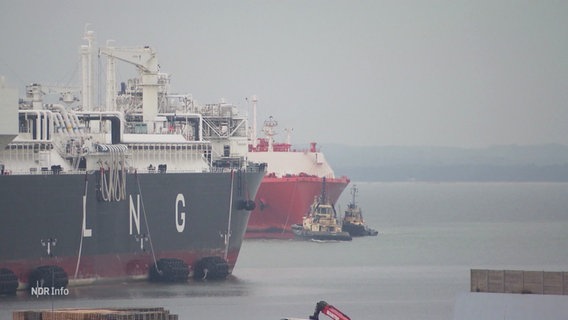 Das LNG-Terminal bei Rügen. © Screenshot 