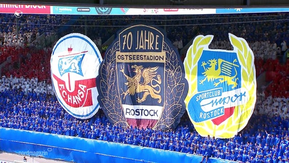 Die Fankurve von Hansa Rostock © Screenshot 