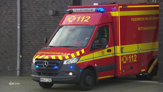 Ein Rettungswagen fährt zu einem Einsatz. © Screenshot 