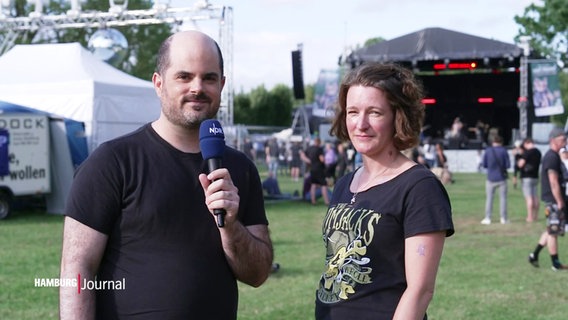 Danny Marques Marcalo berichtet vom Wutzrock. © Screenshot 